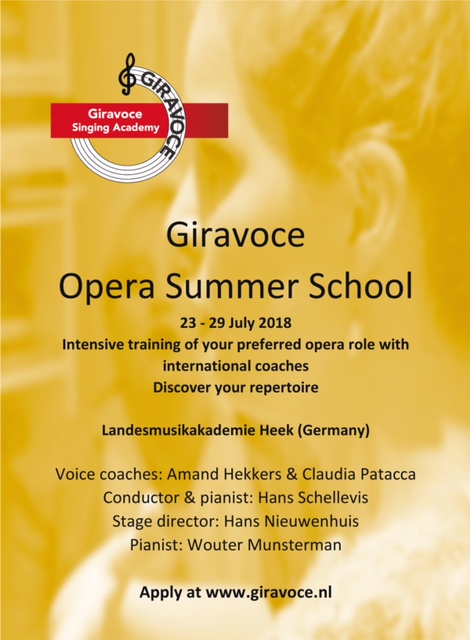Opera Summer School flyer