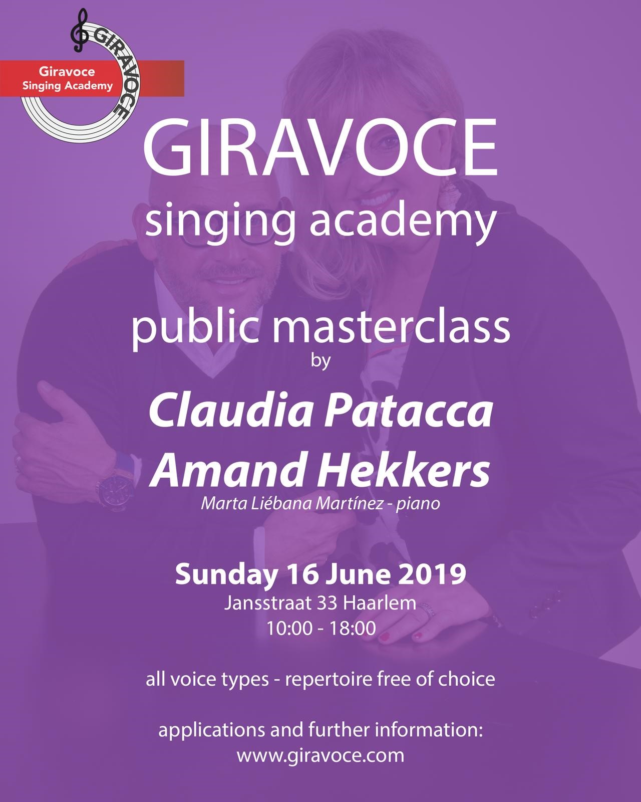 Masterclass flyer